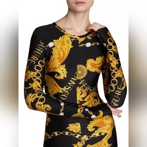 Versace Jeans Couture "Chain-Print Logo Catsuit"